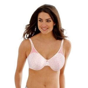 NWOt Bali 36DD Passion Comfort Minimizer Bra 3385 Peach Floral 127960